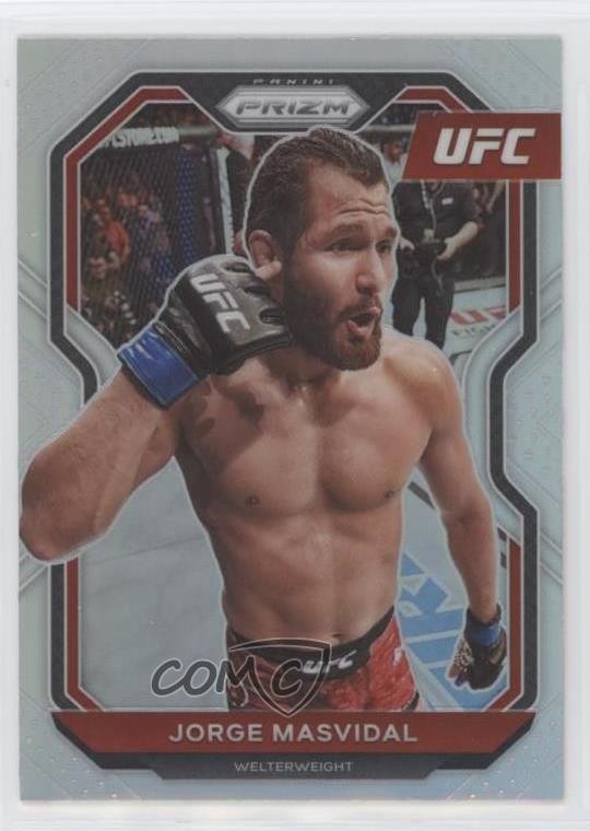 2021 Panini Prizm UFC Silver Prizm Jorge Masvidal #25 01uj