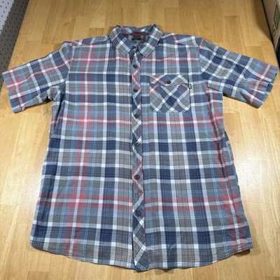 Outdoor Research Shirt Mens L Plaid Short Sleeve Button Up Lightweight