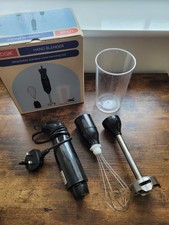 Logik L400HBB21 Hand Blender 0.7L 400W 2-Speed with 3 Accessories Black