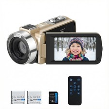 ORDRO Full HD 1080P 30FPS Video Camera Camcorder | 18X Digital Zoom & Night V...