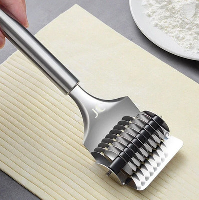 1pcs Stainless Steel Manual Noodle Cutter Pasta Maker Kitchen Cooking Tool - NEW