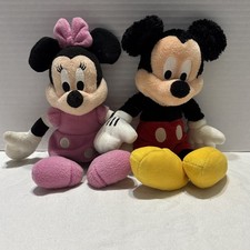 Mickey And Minnie Mouse Plush Bean Bag