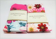 Gold Coast Ladies Printed Floral Socks, 4 Pairs 9-11 