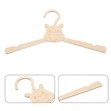 10 Pcs Kids Wooden Hangers Baby Coat Closet Organizers Animal Shaped