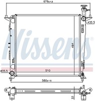 MotorküHler WasserküHler Nissens 666222 FüR UM Sorento KIA 3 Crdi 4WD