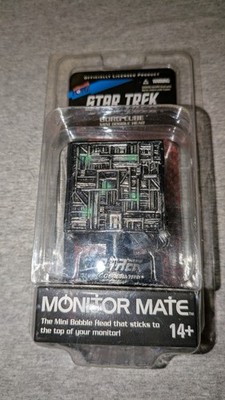 Star Trek Borg Cube Monitor Mate Mini Bobble Head Sealed. Sticks To Monitor Top