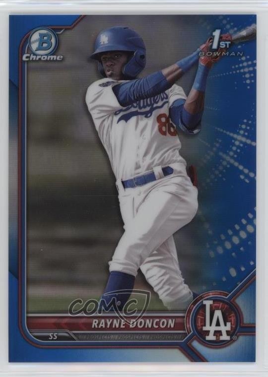 2022 Bowman Chrome Prospects Blue Refractor 135/150 Rayne Doncon #BCP-202 xb2