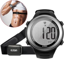 EZON T007A11 Heart Rate Monitor Watch and Chest Strap NEW