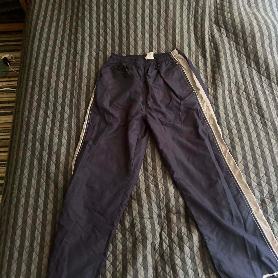Винтажные мужские спортивные ветровки спортивные штаны Reebok с синей подкладкой - Изображение 2 из 4
