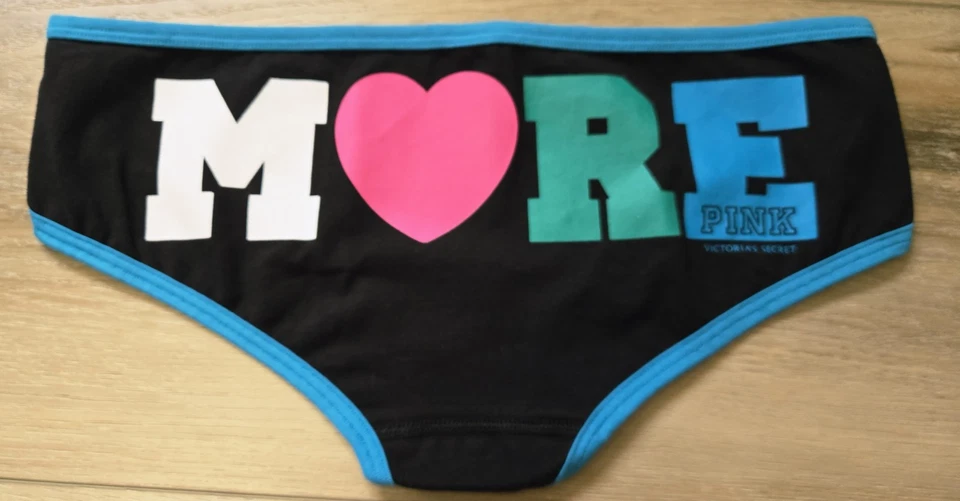 NWT Vintage Victoria's Secret PINK Cotton Graphics Extra Low Hipster Panties S - Image 2 of 3