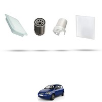 Hoffcar Set Service - 4 Filter FüR Toyota Yaris I (P1) 1.0 16V 48Kw Von 2003