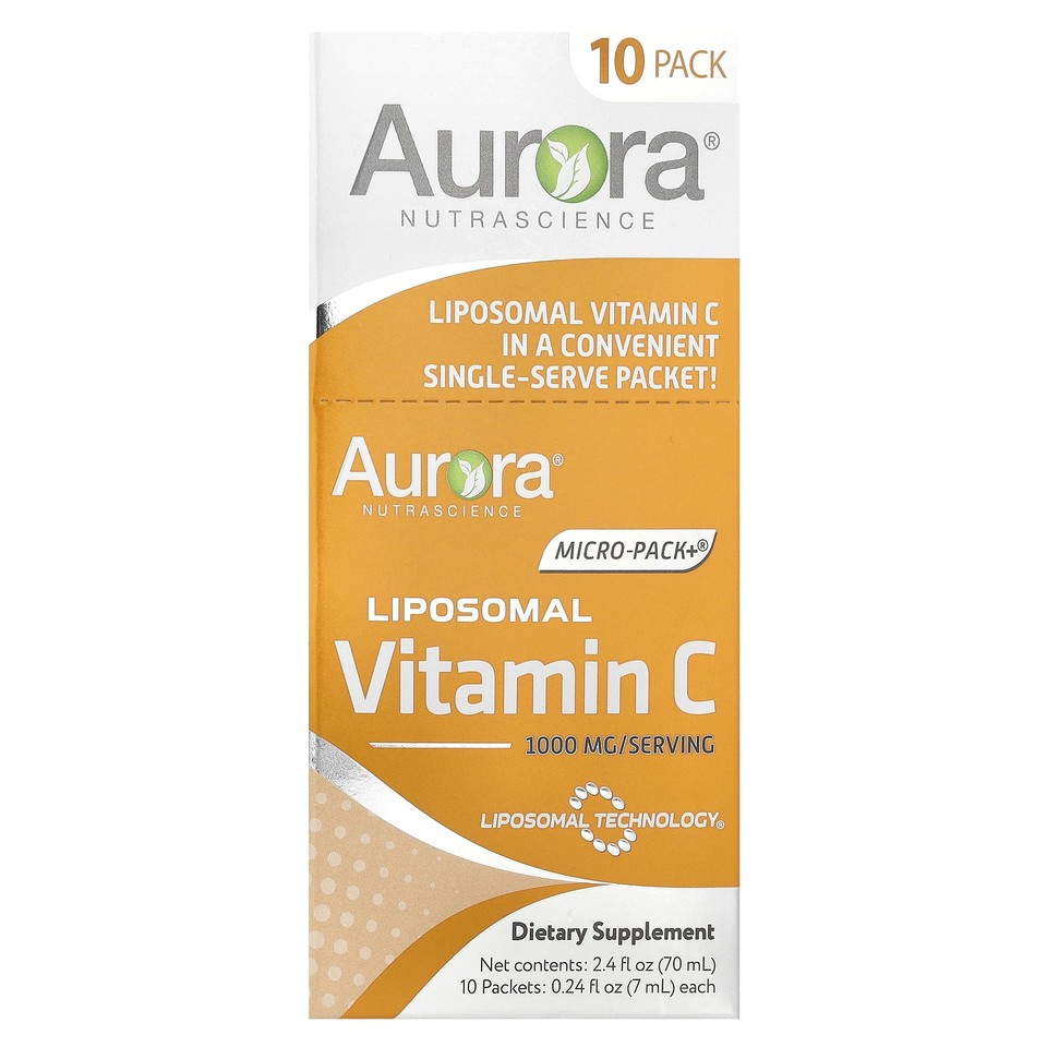 Micro-Pack+®, Liposomal Vitamin C, 10 Packets, 0.24 fl oz (7 ml) Each
