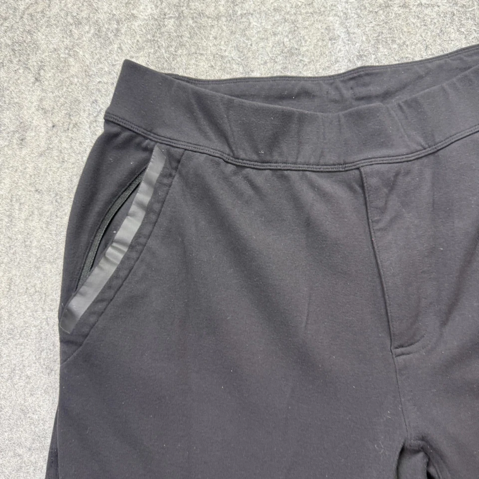 Pantalones deportivos Lululemon para hombre L negros tejidos 38" entrepierna largos imitación mosca cordón Foto 4 de 4