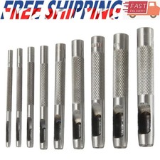 HOLLOW HOLE PUNCH SET for LEATHER HOLE GASKET CARD PAPER BELT LOOP PLASTIC