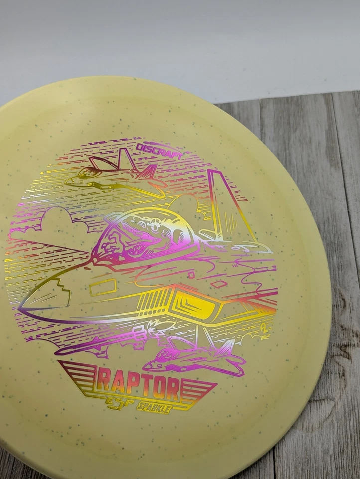 New Discraft Ledgestone 2023 ESP Sparkle Lite Raptor Driver Golf Disc 164-166g - Image 3 of 4