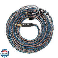 6ft+/2-Meter MMCX Cable 3.5mm, KBEAR ST16 Plus Upgrade 16-Strand Headphone Ex