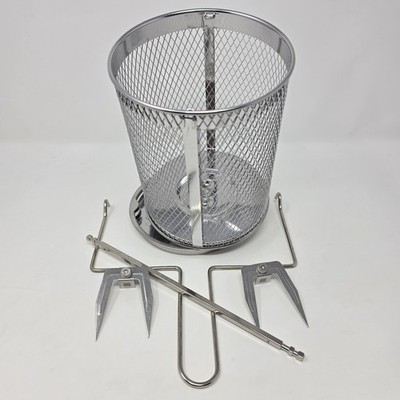 Instant Vortex Plus Air Fryer OEM 10 Qt Rotisserie Basket Cage Spit Forks Lifter