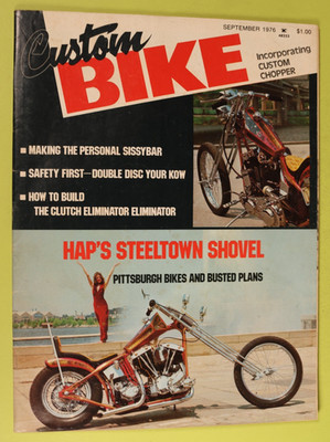 Custom Bike September 1976 Vintage High-Performance Custom Motorcycle Magazine