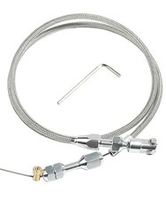 36" Throttle Cable Kit,Car Braided Throttle Cable,LS Swap Steel Braided