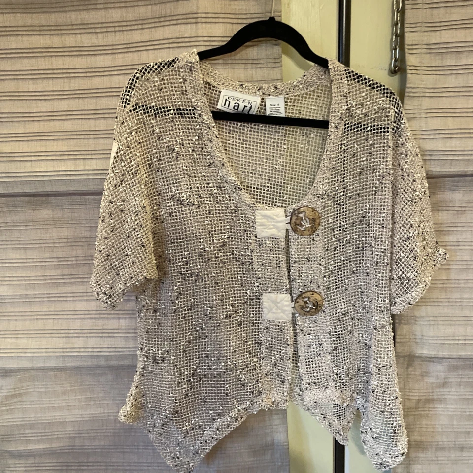 Cárdigan Karen Hart talla pequeña de gran tamaño  Foto 4 de 4