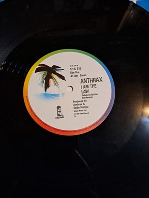 ANTHRAX I AM THE LAW レコード Anthrax - I Am the Law - 12
