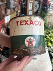 Vintage 1940s Texaco Oil Co. 5 lb. Can, Rare — photo 1