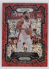 2023-24 Panini Prizm Red Sparkle Prizm Markquis Nowell #300 3hd