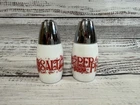 Vintage 1960’s Gemco Westinghouse Milk Glass Salt & Pepper Shakers,  Red Fruit
