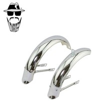 ORIGINAL LOWRIDER Bicycle 12" Chrome Adjustable Fender Set 60mm Flared Fender.