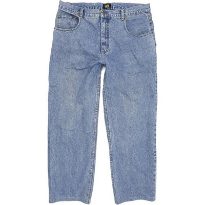 Lee Kansas Men Blue Straight Regular Jeans W38 L29 (59798)