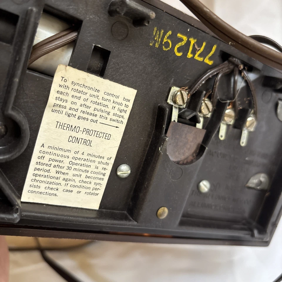 MCM Alliance Tenna Rotor Modelo U-100 Antena Rotor Caja de Control Iluminada Raro TV Foto 4 de 4