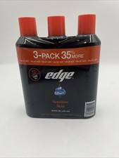 Edge Sensitive Skin Shaving Gel with Aloe for Men, 9.5oz, 3pk