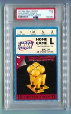 NBA Finals GM 6 Clincher PSA Ticket Basketball 1997 Chicago Bulls Michael Jordan