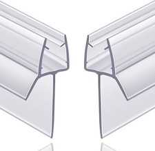 2-Pack Frameless Shower Door Bottom Seal with Long Sweep for Glass Doors   St...