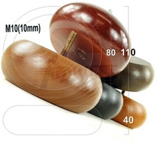 4 Replacement Wood Furniture Sofa Legs M10 Chair Bed Stool Bun Feet 40mm High