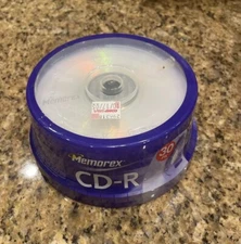 MEMOREX 52X / 700MB / 80 Min  - CD-R Recordable 30 Pack - New Sealed