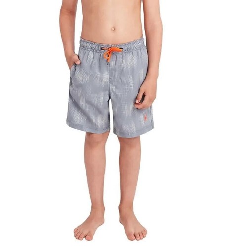 Spyder Youth 2-Piece Rash Guard and Board Shorts Swim Set Orange - Picture 3 of 4