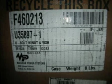 MACLEAN POWER SYSTEMS U35897-1, F460213, 6" U-BOLT & Hex Nuts for Conduit Piping