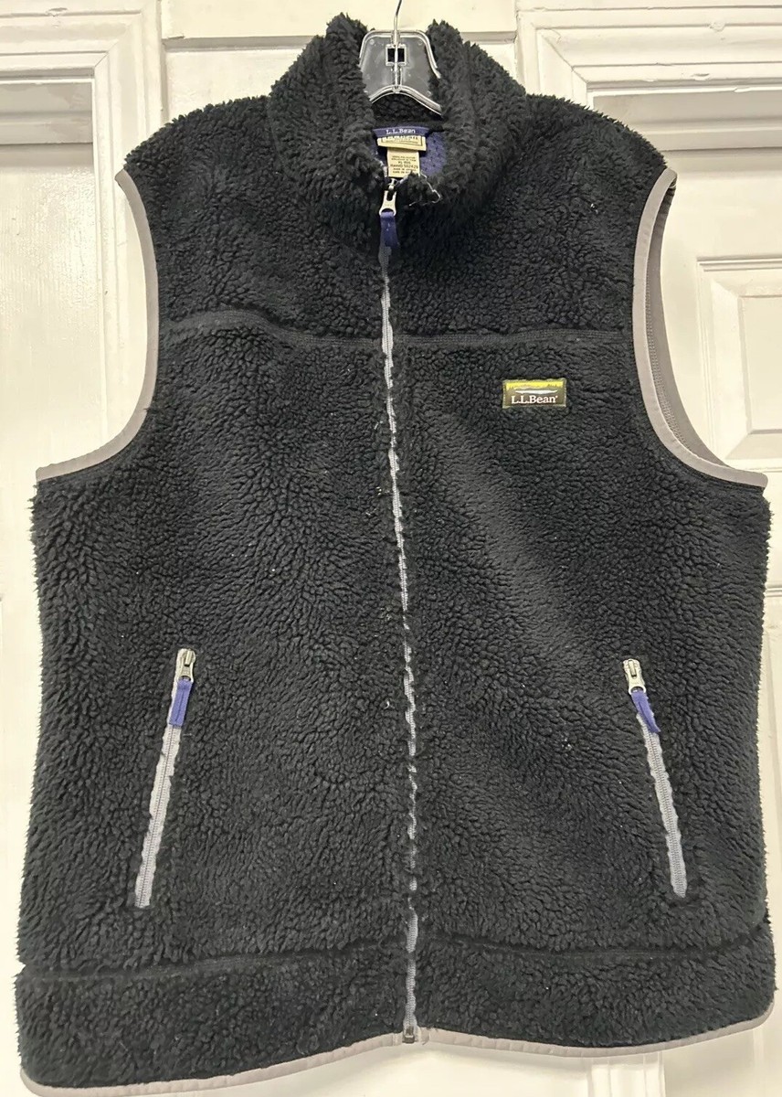 LL Bean Women's XL 502429 Fleece Black Full Zip Vest VGUC | eBay LL Bean Women's XL 502429 Fleece Black Full Zip Vest VGUC | eBay
