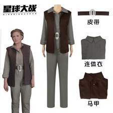 Star Wars Prinzessin Leia Cosplay Kostüm Jumpsuit Weste Halloween Karneval Anzug