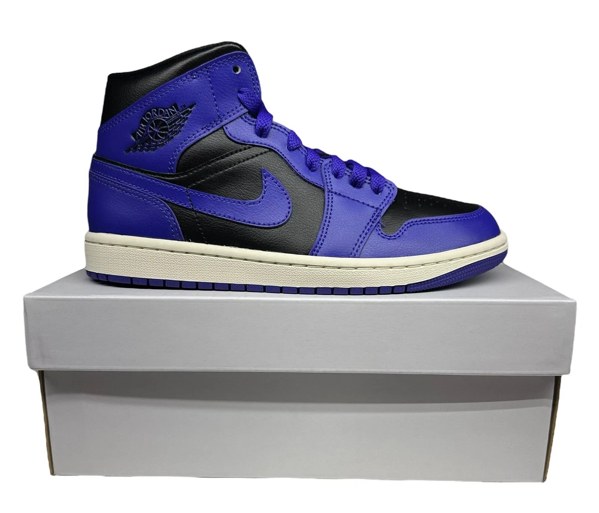 Nike Air Jordan 1 Mid Dark Concord Purple Black BQ6472-051 Women's 8 New