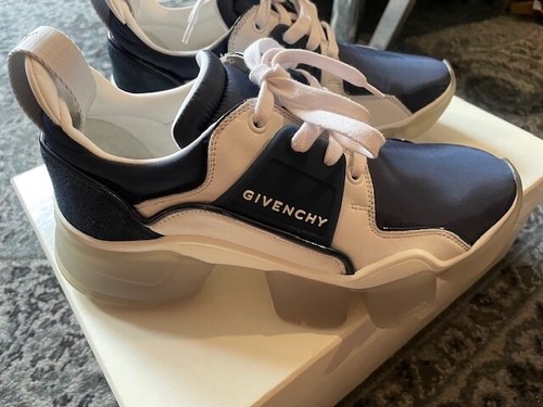 GIVENCHY Women's Marine White Jaw Mixed Media Chunky Sneakers Size EU38 US 8 - Picture 6 of 12