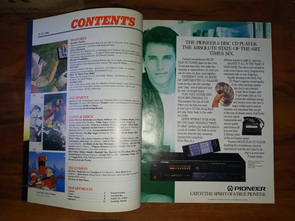 Video Review Magazine July 1986 LOST BOYS Film prop Maxs Video Genuine No Label - Image 4 of 4