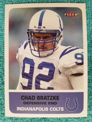 2002 FLEER CHAD BRATZKE #96 INDIANAPOLIS COLTS | eBay
