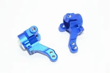 GPM Blue Aluminum Front Steering Blocks for Traxxas 4-Tec 2.0 Ford GT Mustang