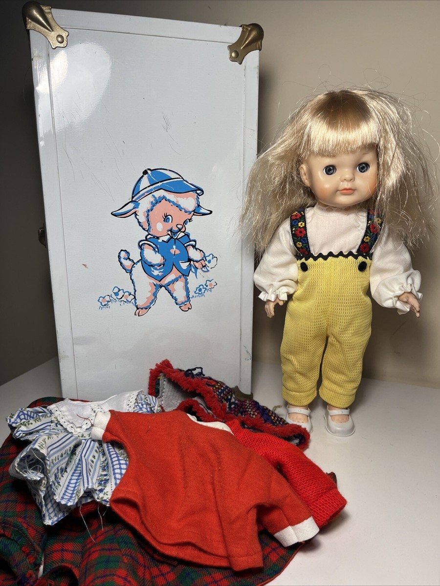 1964 Vogue 11” Littlest Angel Doll Cass Toy Carry Case Trunk 1964 Vogue 11” Littlest Angel Doll Cass Toy Carry Case Trunk