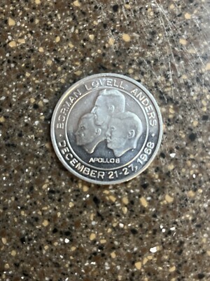 Vintage 1968 NASA APOLLO 8 First Lunar Flight Collectible Token