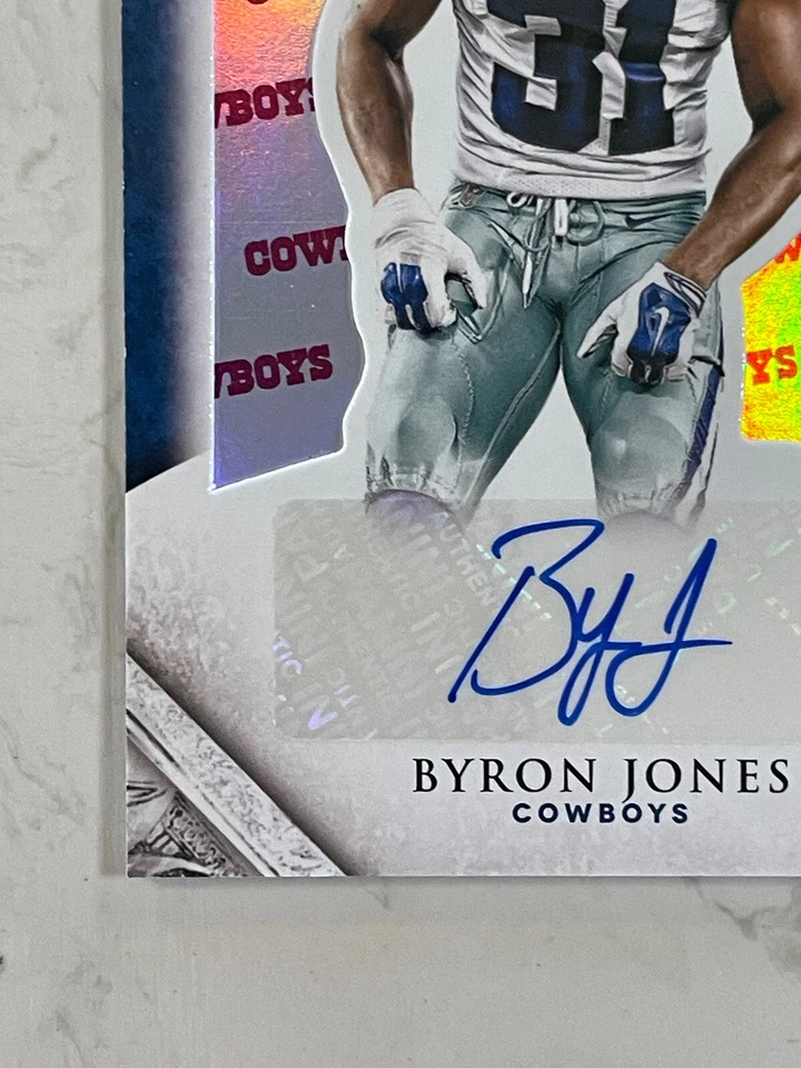 Byron Jones Cowboys Rookie Auto 2015 Panini Crown Royal /10 Cowboys Dolphins - Image 3 of 4