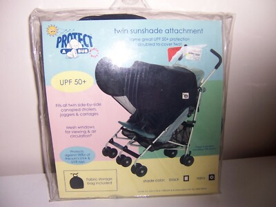 Protect a bub twin sunshade attachment upf 50+ New navy color
