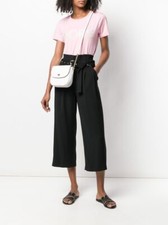 NEW Michael Kors Women's M Belted Wide-leg Trousers Pants In Khaki NWT 120
